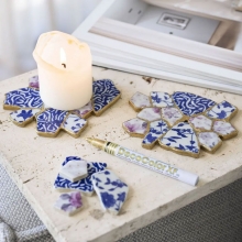 DIY Pysselkit Kintsugi - Ljusfat av Mosaik
