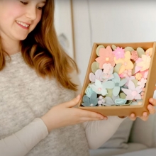 DIY Pysselkit - Blommor Av Silk Clay Lera - Pastellfärger