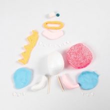 Mini Pyssel Kit Lera - Monster Freddy - Neonrosa