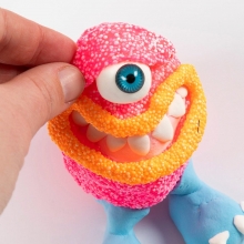 Mini Pyssel Kit Lera - Monster Freddy - Neonrosa
