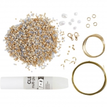 DIY Kit Smycken - Halsband Med Hängsmycke - Förgylld