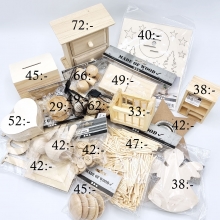 Outlet Pyssel Kit värde 833 kr - Träföremål