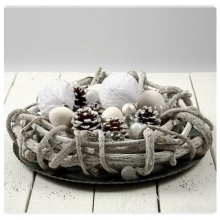 Flätad Naturkrans 28 cm Brun DIY Pyssel till scrapbooking, pyssel och hobby