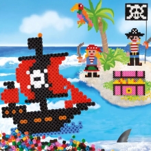Rörpärlor Pyssel Set Playbox - Pirater - 2000 Pärlor