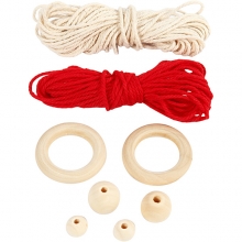 Pysselkit Jul Julnisse av Makramé Pysselset Julpyssel Kit