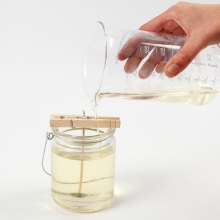 Ljustillverkning i glasburk - Rapsvax - Ljustillverkning