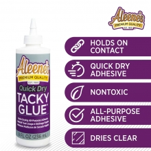 Aleenes Tacky Glue Quick Dry 8 OZ Aleenes
