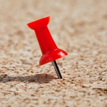 Kartnålar Röda 30 st Häftstift Kartnål till scrapbooking, pyssel och hobby