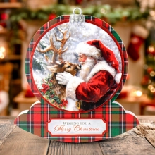 3D Motiv Julkort - 3 ark - Reindeer Kisses by Katy Sue Designs