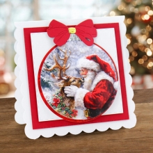 3D Motiv Julkort - 3 ark - Reindeer Kisses by Katy Sue Designs