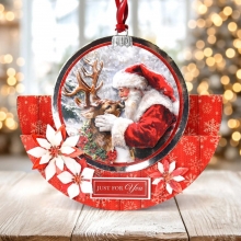 3D Motiv Julkort - 3 ark - Reindeer Kisses by Katy Sue Designs