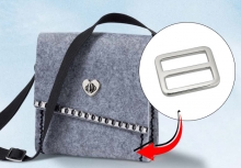 Axelrems reglage 37 mm Metall 1 st Väskhandtag Spännen