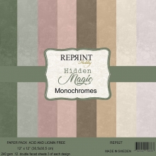 Paper Pad 12x12 - Hidden Magic Monochromes - Reprint
