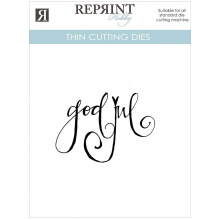 Dies Reprint - God Jul Text II - Cozy Christmas - 74 x 63 mm