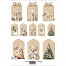 Papper Reprint A4 - Klippark - Cozy Christmas Etiketter