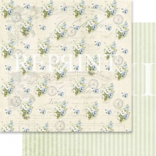 Papper Reprint Spring Blossom Pansies till scrapbooking, pyssel och hobby