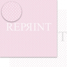 Papper Reprint Basic Baby Rosa Hjärtan Scrapbooking