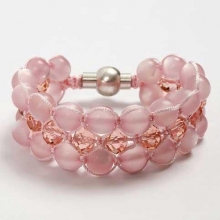 Resinpärlor 25 st Rosa/Persika Harmoni Pärlor