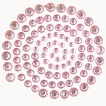 Självhäftande Rhinestones 100 st Soft Pink Dekorationer DIY