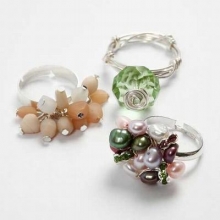Broderiringar 3 st Förgylld Fingerring till scrapbooking, pyssel och hobby