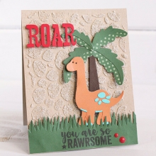 Paper pad 12x12 Dino Friends Echo Park till scrapbooking, pyssel och hobby