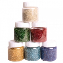 Rocai Pärlor Mixade Färger 1,2 kg Seed Beads