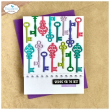 Dies Romantic Revival Die Postage - Arches and Keys - Elizabeth Craft