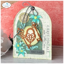 Dies Romantic Revival Die Postage - Arches and Keys - Elizabeth Craft