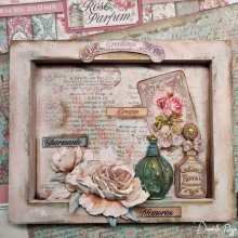 Soft Mould A4 Stamperia - Rose Parfum - Fragrance