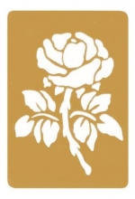 Schablon Metall Darice Rose 5.7x8.2 cm Stencil