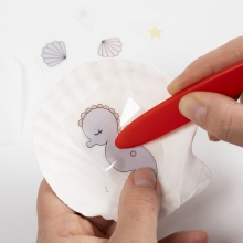 Rub-on stickers Havet 12,2x15,3 Klistermärken