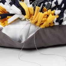 Ryakudde med tyggarn Inspiration Textil Sömnad Broderi