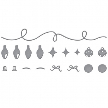 Dies Etched Spellbinders - More Holiday Decorations - Ljusslinga