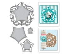 Spellbinder Nestabilities Dies Labels 48 Deco Element 4 st