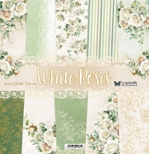 Paper Pack 12x12 Tum - White Roses - ScrapAndMe