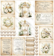 Paper Pack 12x12 Tum - White Roses - ScrapAndMe