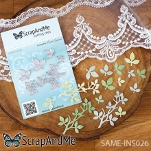 Dies ScrapAndMe - Twig and Leaves - 7x4 cm