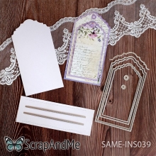 Dies ScrapAndMe – Card and Large Tags and Stitching