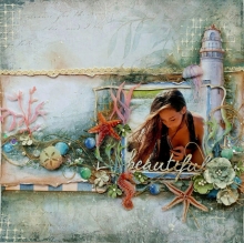 Scrapbooking Papper 49 and Market Sea and Sand