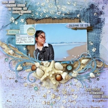 Paper Pad 12”x12” Kaisercraft Sandy Toes Salty Kisses 48 ark Scrapbooking Papper