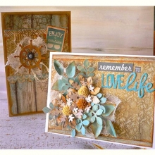 Paper Pad 12”x12” Kaisercraft Sandy Toes Salty Kisses 48 ark Scrapbooking Papper