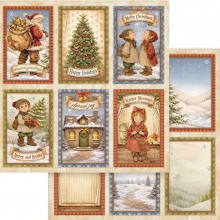Scrapbooking Papper Stamperia - Silent Night Julpapper Julkort