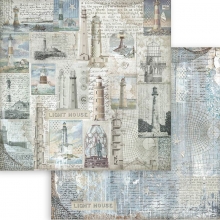Paper Pad Stamperia Maxi Background Silent Sea