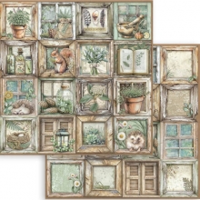 Paper Pad 12x12 Stamperia - Herbarium Silvae