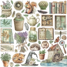 Paper Pad 12x12 Stamperia - Herbarium Silvae