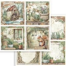 Paper Pad 12x12 Stamperia - Herbarium Silvae