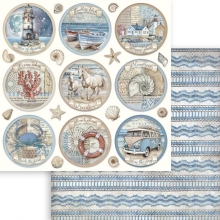 Scrapbooking Paper Pad Stamperia - Silent Sea Strand Beach Ocean Collection