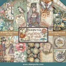 Paper Pad Scrapbooking Stamperia Gardens of Time Collection by Antonis Tzanidakis