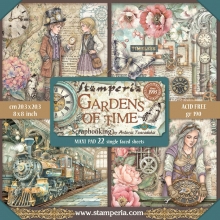 Paper Pad Scrapbooking Stamperia Gardens of Time Collection by Antonis Tzanidakis