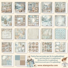 Paper Pad Maxi Stamperia 12x12 Tum - White Christmas